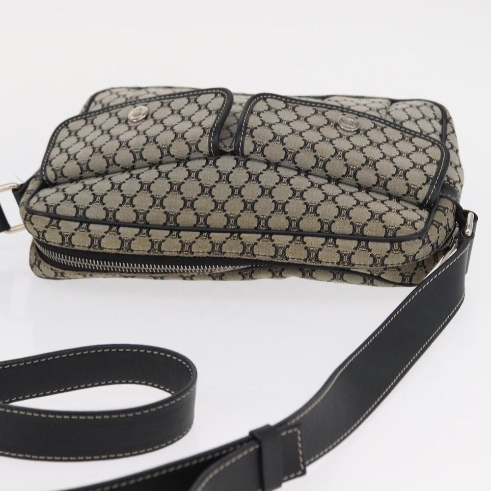 CELINE Macadam Canvas Shoulder Bag Gray Silver Auth ep11913 - Picture 6 of 16